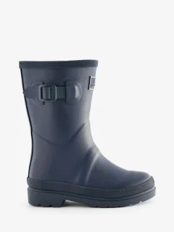 Kids' Classic Navy Blue Adjustable Wellies