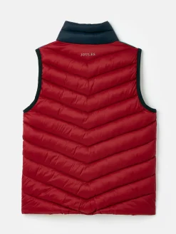 Kids' Crofton Blue & Green Hotchpotch Showerproof Quilted Gilet