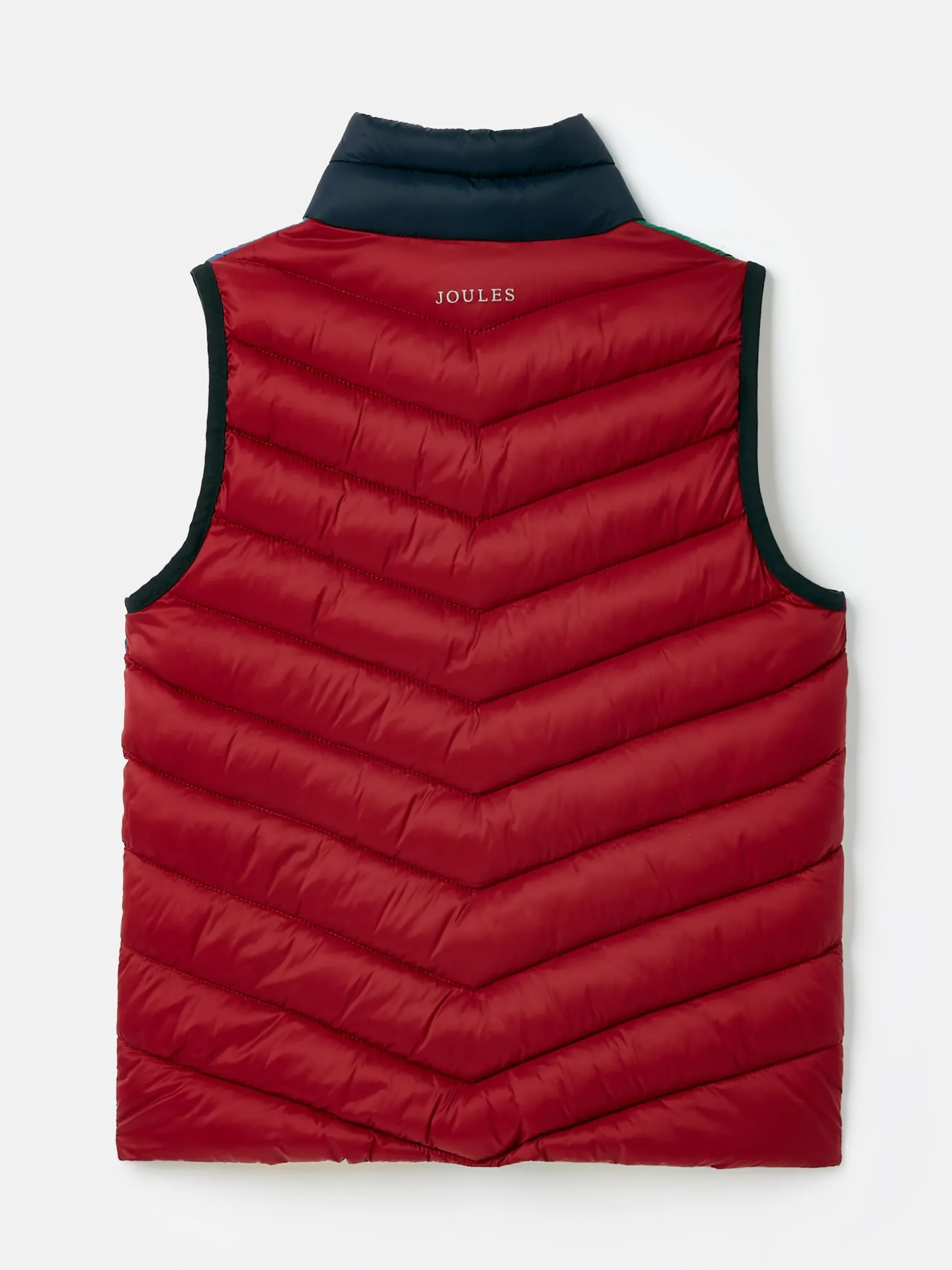 Kids' Crofton Blue & Green Hotchpotch Showerproof Quilted Gilet