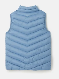 Kids' Crofton Blue Showerproof Quilted Gilet