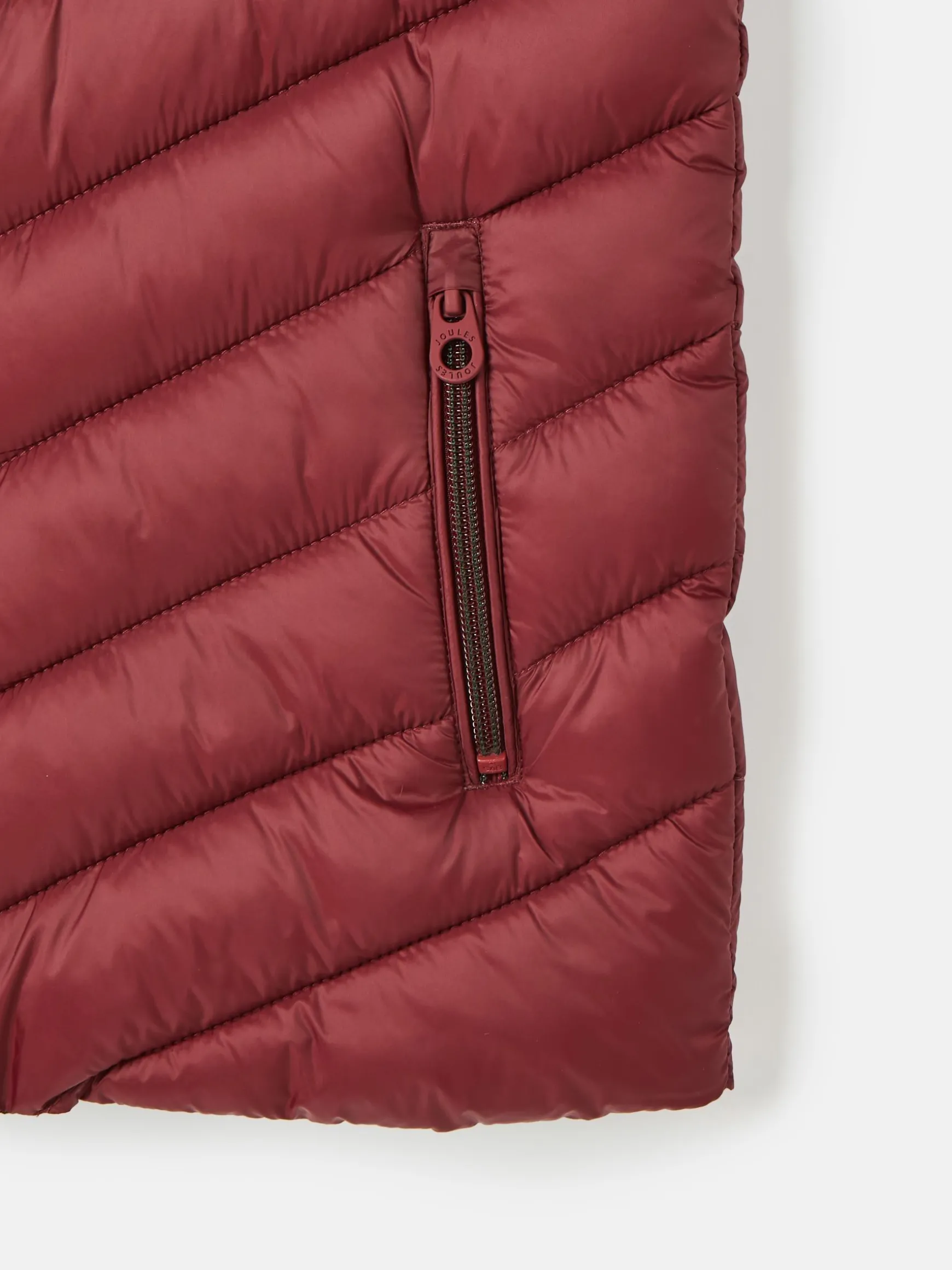 Kids' Crofton Burgundy Red Showerproof Quilted Gilet