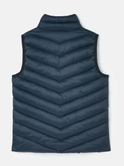 Kids' Crofton Navy Blue Showerproof Quilted Gilet