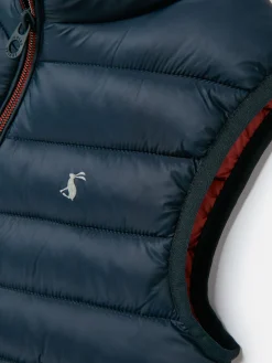 Kids' Crofton Navy Blue Showerproof Quilted Gilet