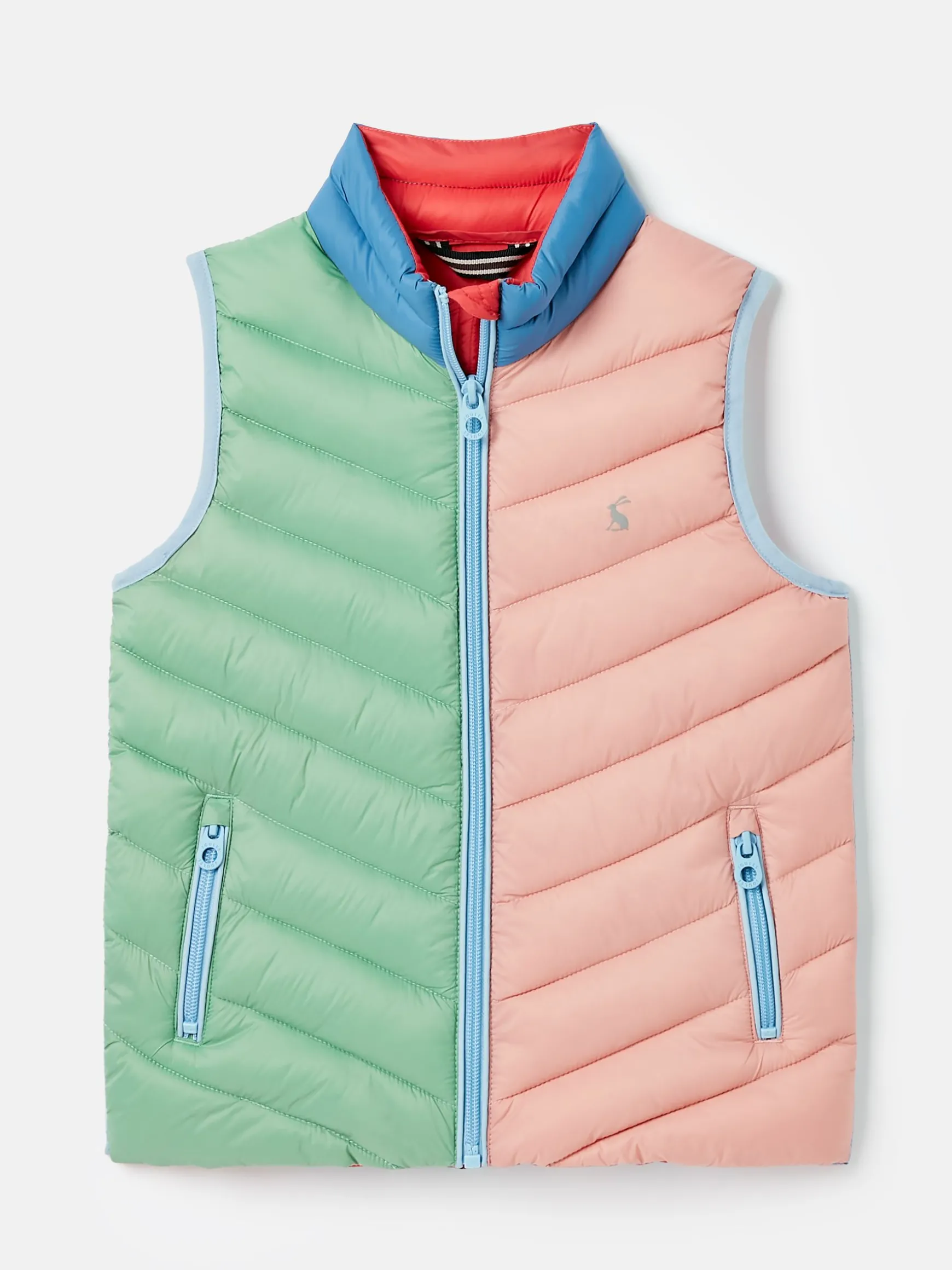 Kids' Crofton Pink Hotchpotch Showerproof Quilted Gilet