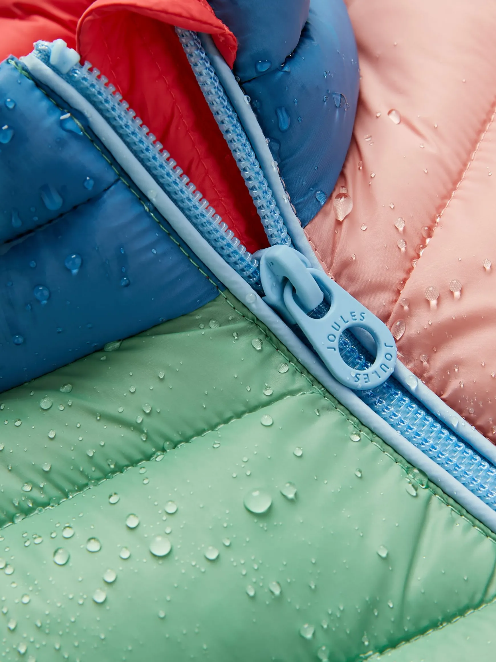 Kids' Crofton Pink Hotchpotch Showerproof Quilted Gilet