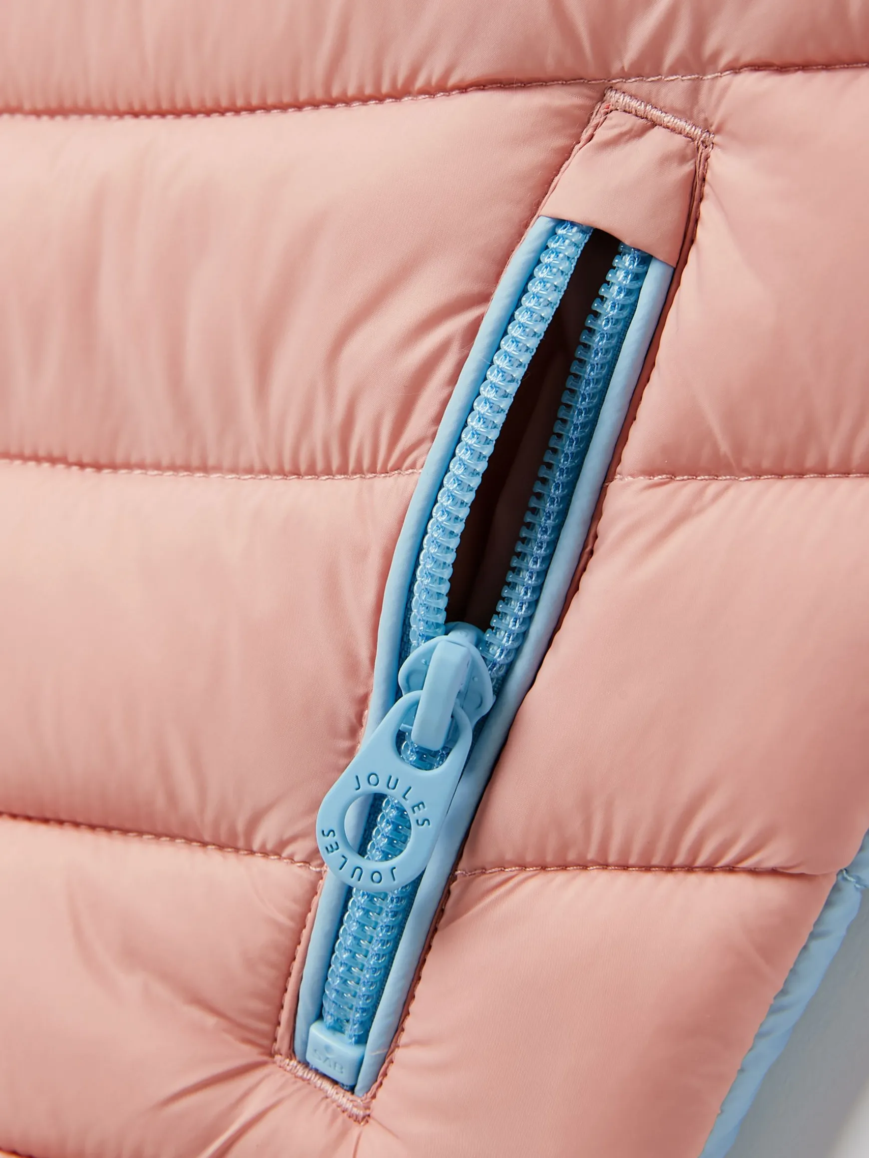 Kids' Crofton Pink Hotchpotch Showerproof Quilted Gilet