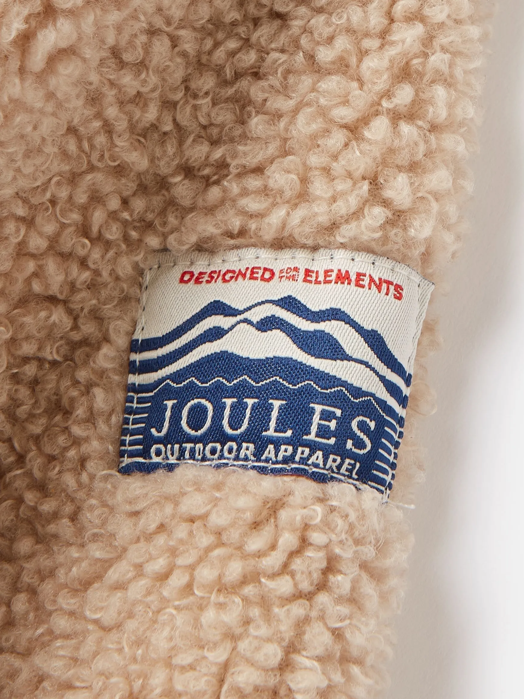 Kids' Eddington Brown & Natural Zip Through Fleece Jacket