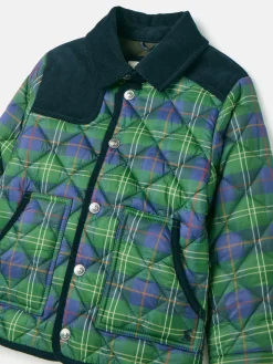 Kids' Freddie Green Check Quilted Checked Jacket