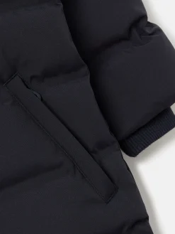 Kids' Padwell Navy Blue Waterproof Padded Coat with Hood