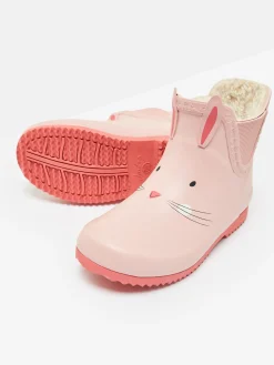 Kids' Raindance Pink Kids' Character Fleece Lined Ankle Wellies