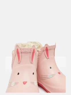 Kids' Raindance Pink Kids' Character Fleece Lined Ankle Wellies