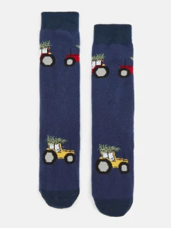 Kids' Runaround Blue/Navy Grippy Socks