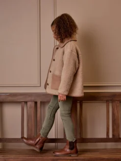 Kids' Sadie Natural Borg Fleece Jacket