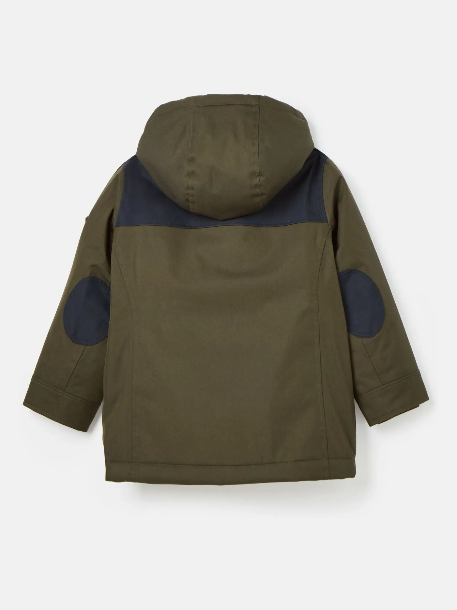 Kids' Ultimate Khaki Green Waterproof Coat with Quilted Lining