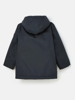 Kids' Ultimate Navy Blue Waterproof Coat with Quilted Lining