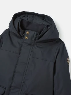 Kids' Ultimate Navy Blue Waterproof Coat with Quilted Lining