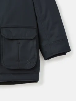 Kids' Ultimate Navy Blue Waterproof Coat with Quilted Lining