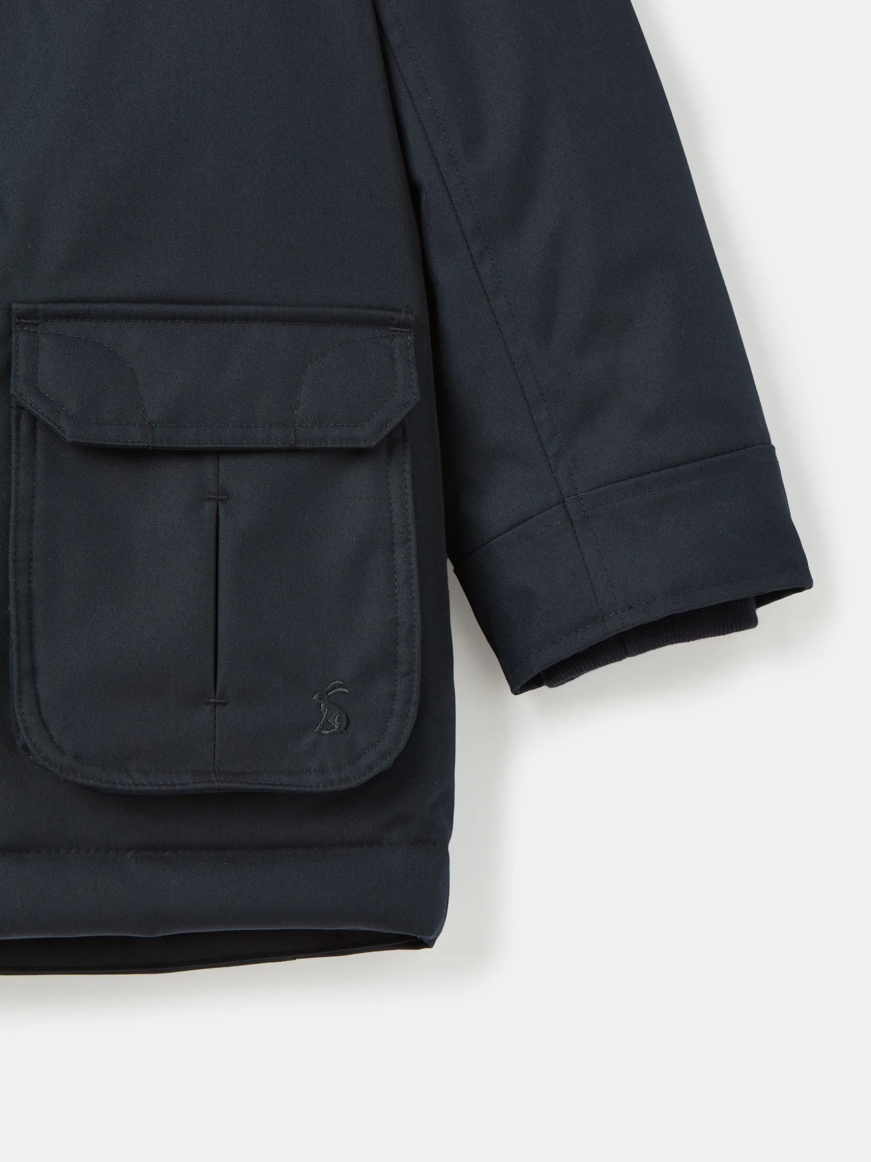 Kids' Ultimate Navy Blue Waterproof Coat with Quilted Lining