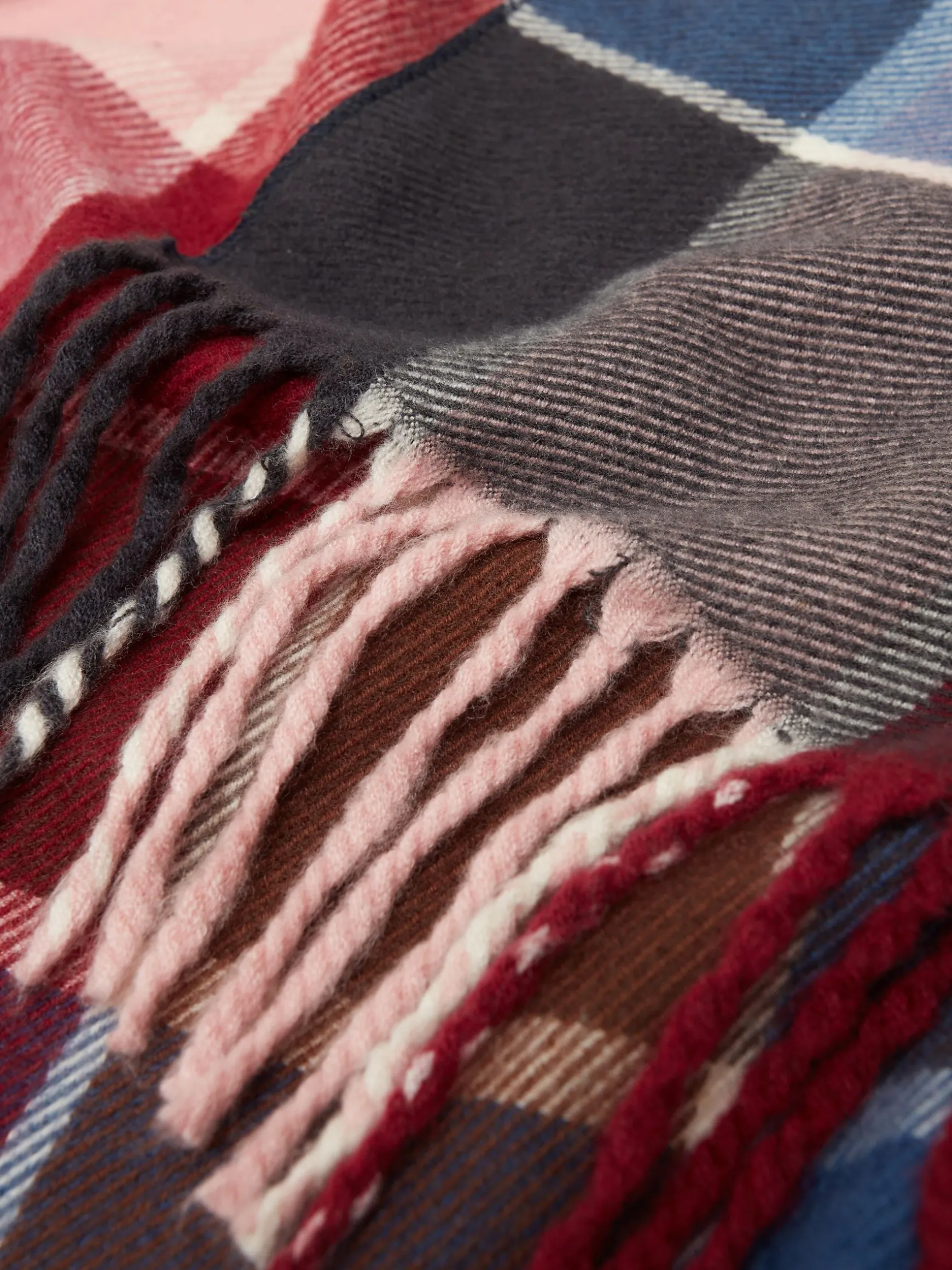 Langtree Berry & Navy Scarf