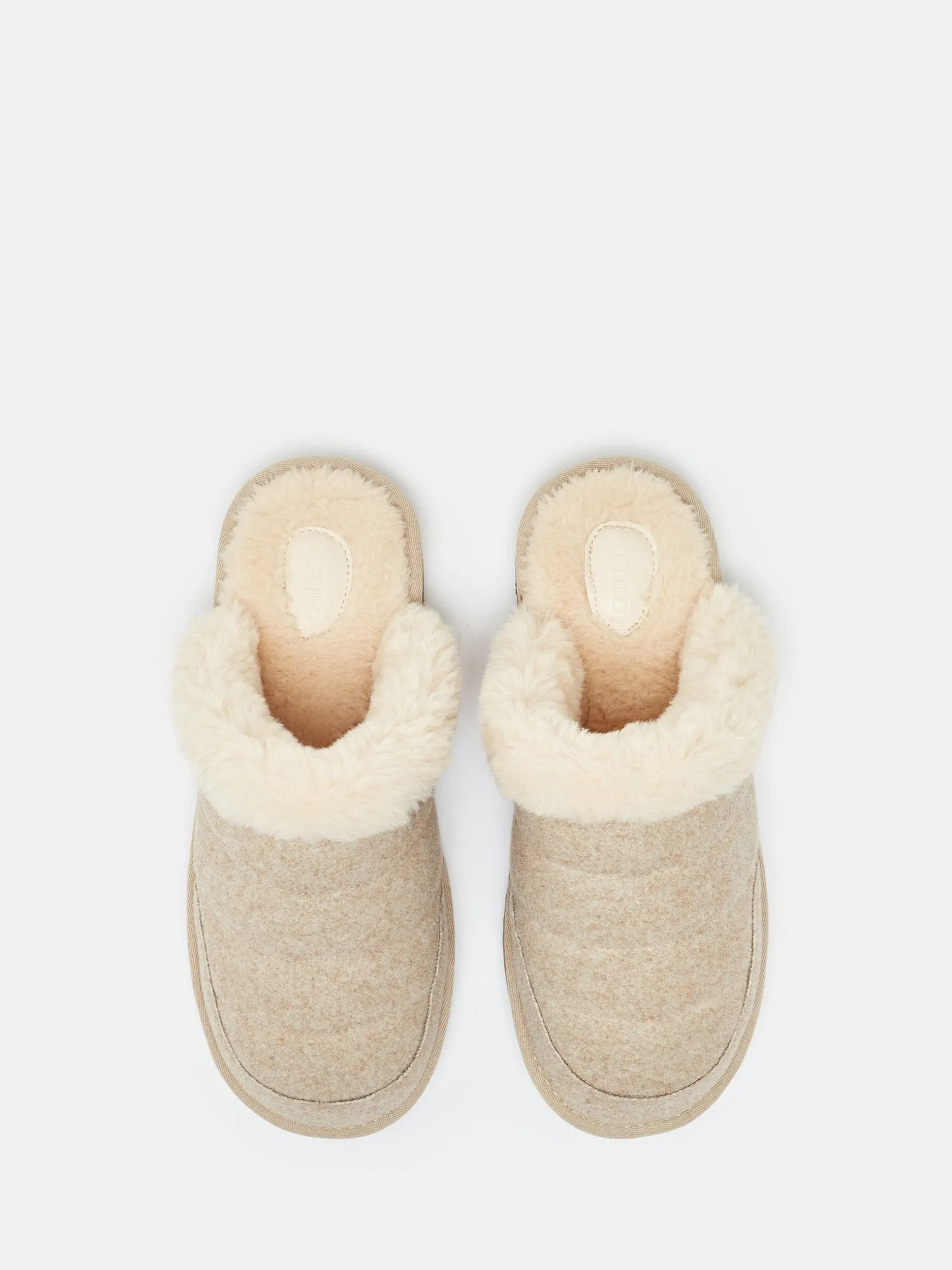 Lazydays Oatmeal Fleece Lined Slippers