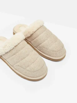Lazydays Oatmeal Fleece Lined Slippers