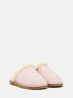 Lazydays Pink Fleece Lined Slippers