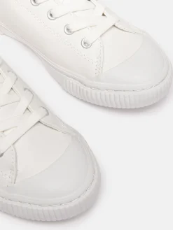 Leather Coast Pumps White