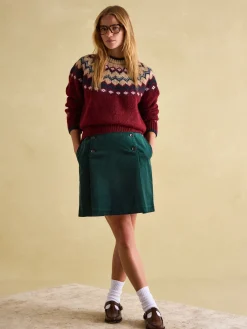Lowry Red/Navy Fair Isle Jumper