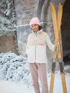 Mallory Cream Fleece Gilet