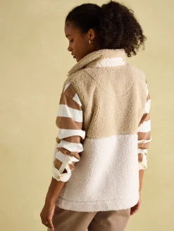 Mallory Cream Fleece Gilet