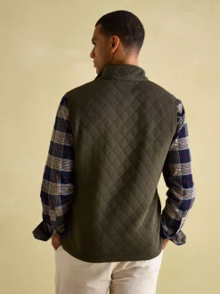 Malton Green Quilted Jersey Gilet
