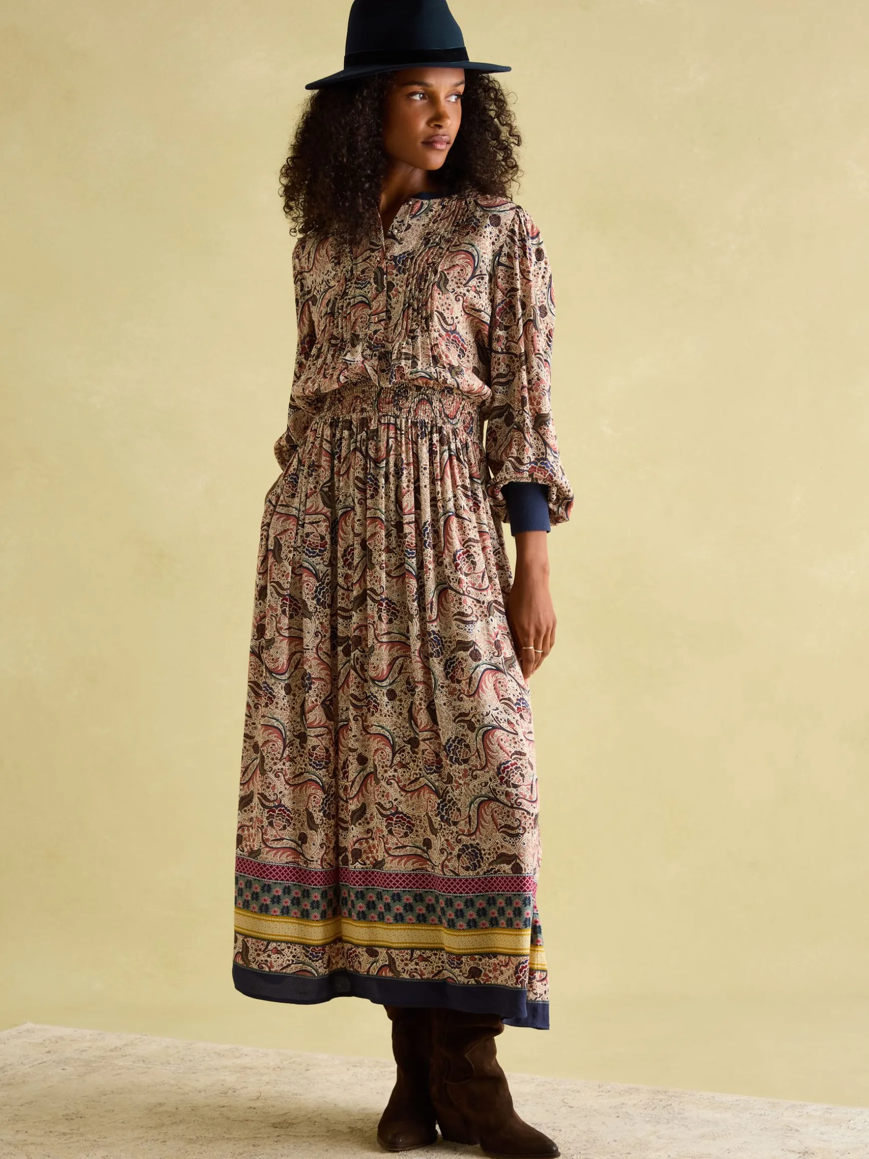 Maude Navy Blue Wool Fedora Hat