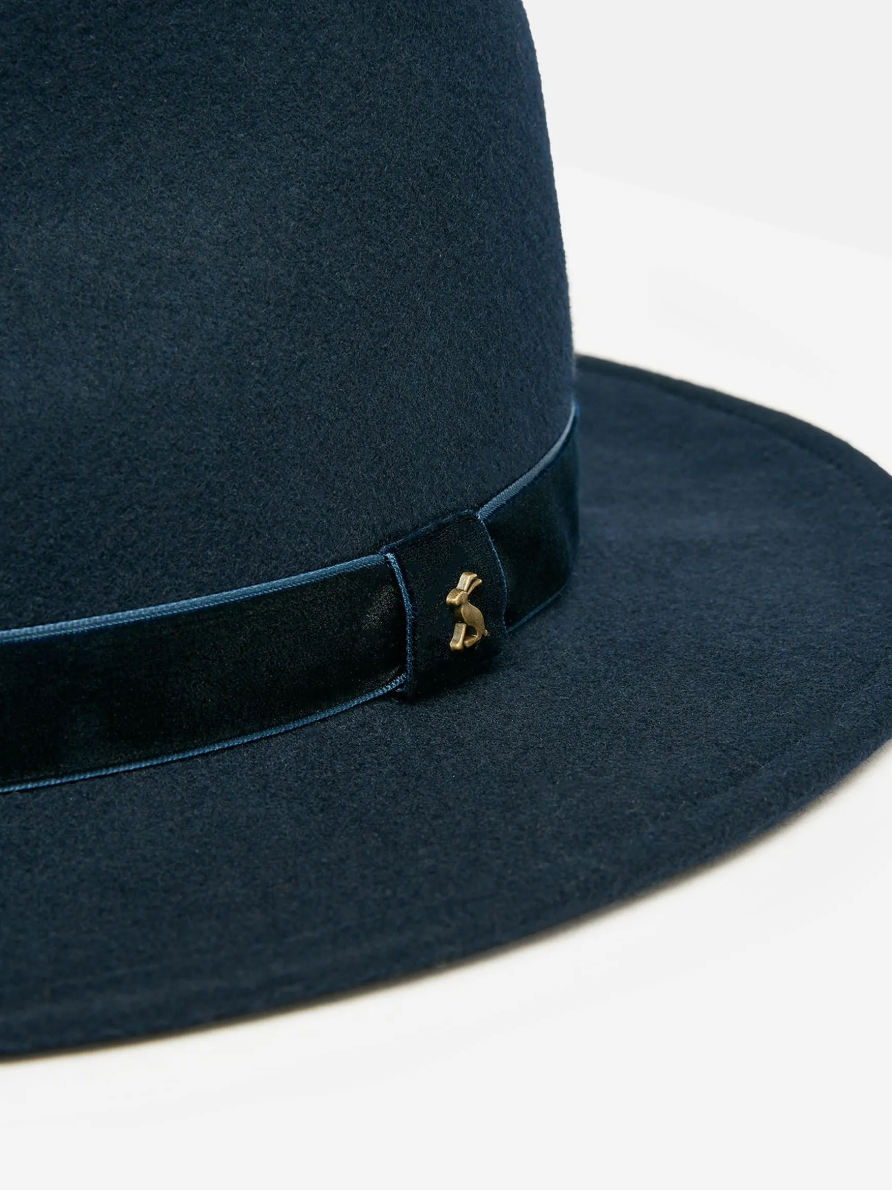 Maude Navy Blue Wool Fedora Hat