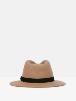 Maude Neutral Wool Fedora