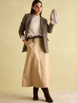 May Oatmeal Merino Wool Jumper with Detachable Roll Neck