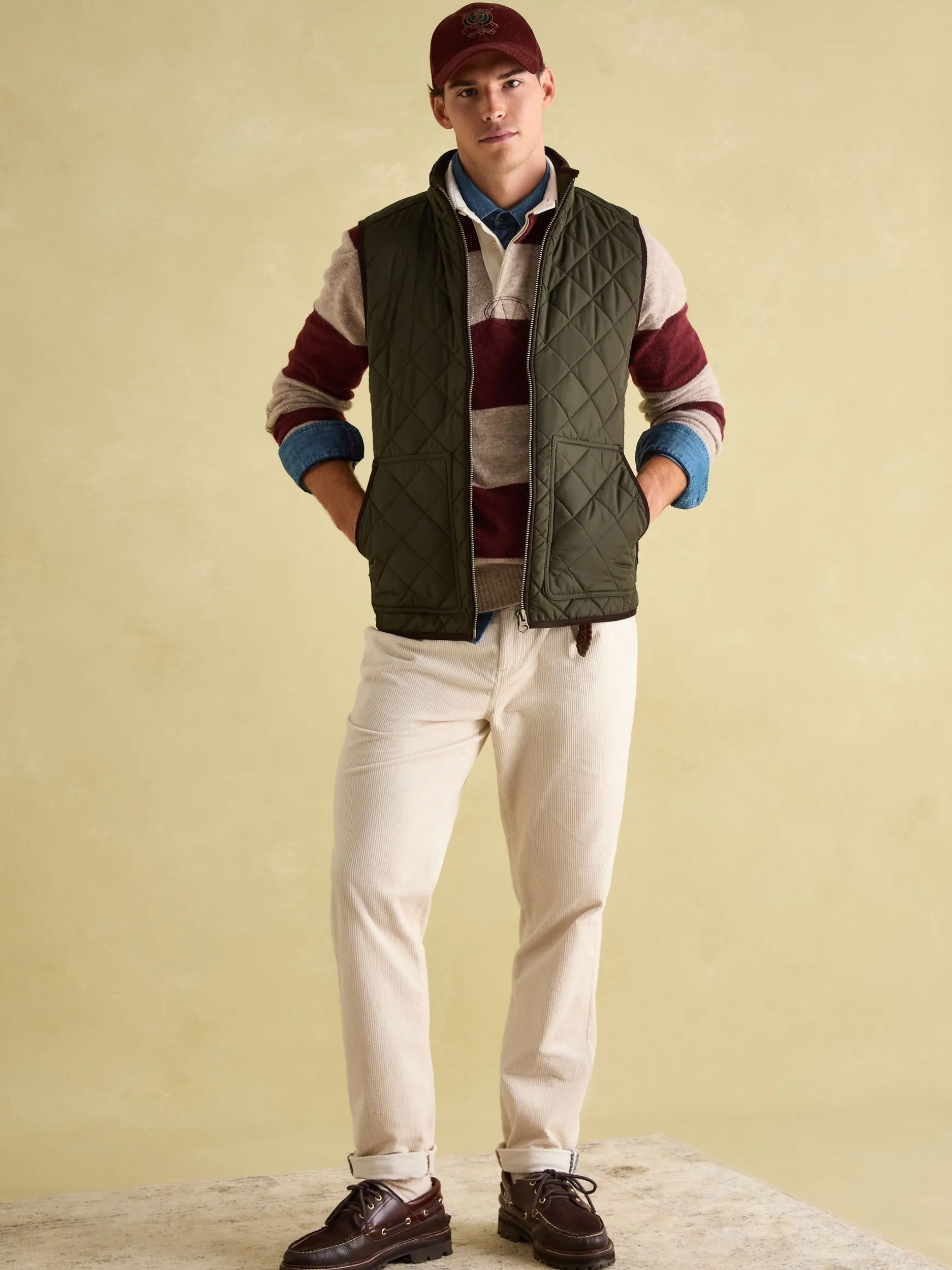 Maynard Green Diamond Quilted Gilet