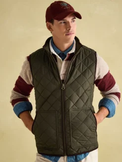 Maynard Green Diamond Quilted Gilet