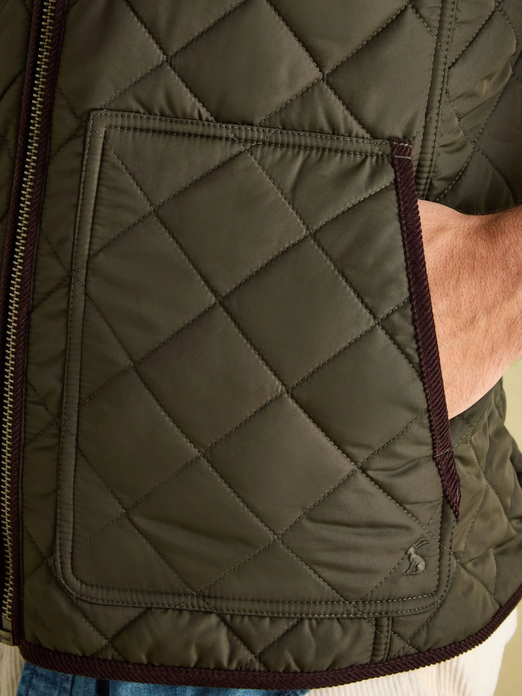 Maynard Green Diamond Quilted Gilet