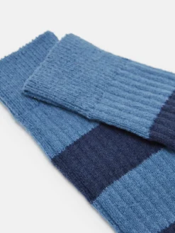 Men's Gibson Blue/Navy Cosy Striped Socks