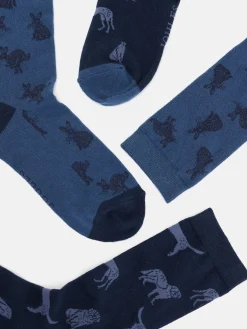 Men's Kingsbury Blue/Navy 2 Pack Socks (size 7-12)