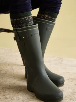 Men's Wader Khaki Green Mens Welly Socks
