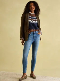 Mid Blue Skinny Fit Jeans