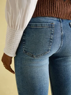 Mid Blue Skinny Fit Jeans