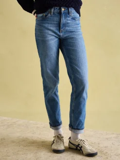 Mid Blue Straight Fit Jeans