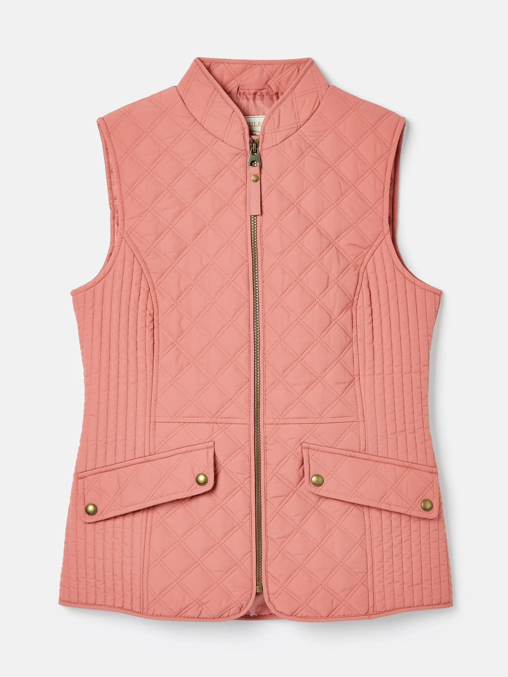 Minx Rose Pink Showerproof Diamond Quilted Gilet
