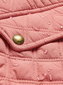 Minx Rose Pink Showerproof Diamond Quilted Gilet