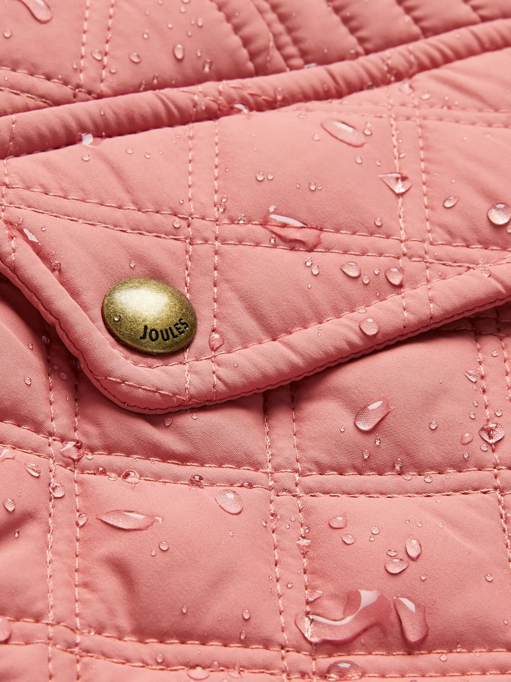Minx Rose Pink Showerproof Diamond Quilted Gilet