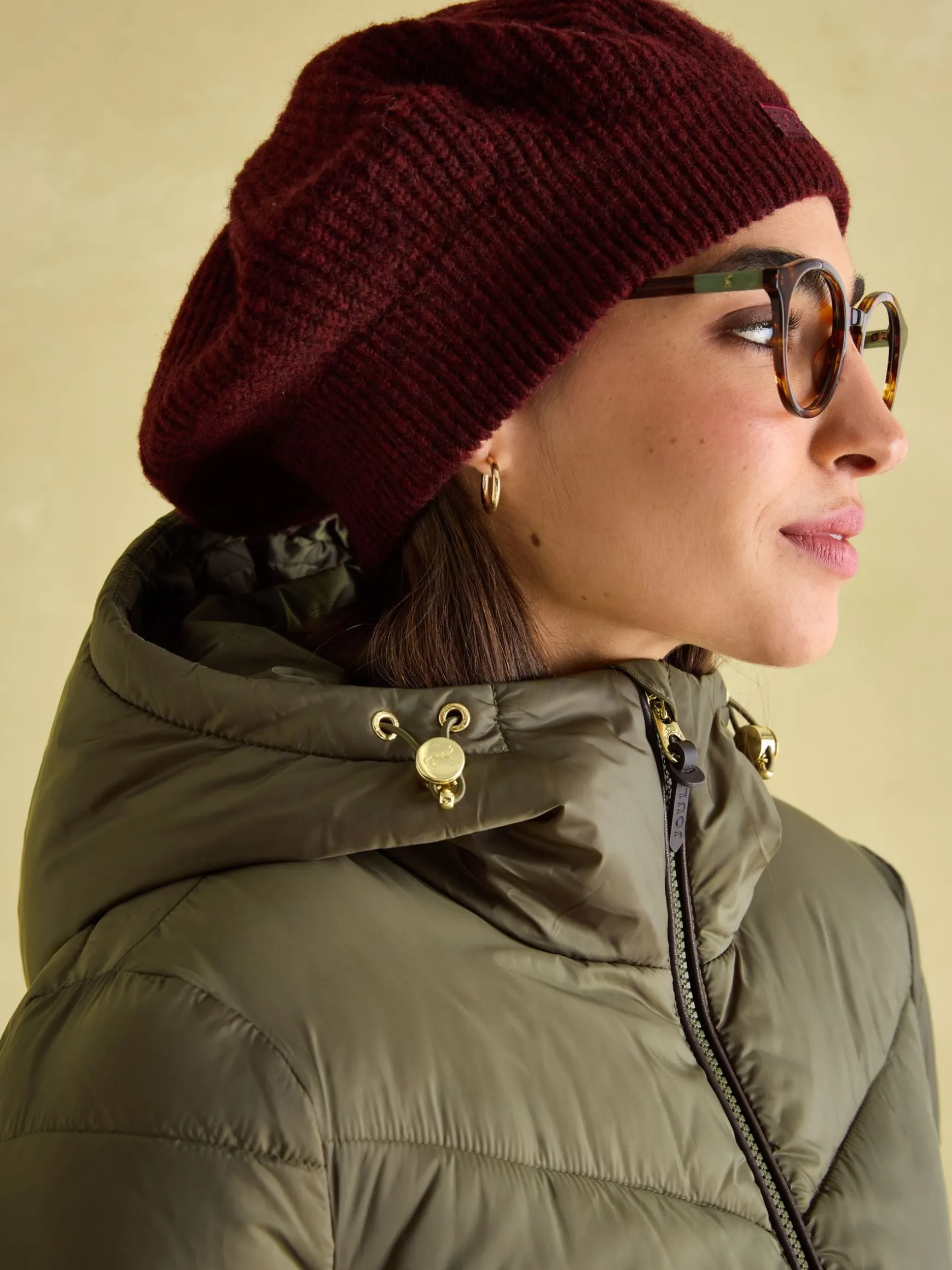 Moorsdale Green Mid Length Showerproof Padded Coat