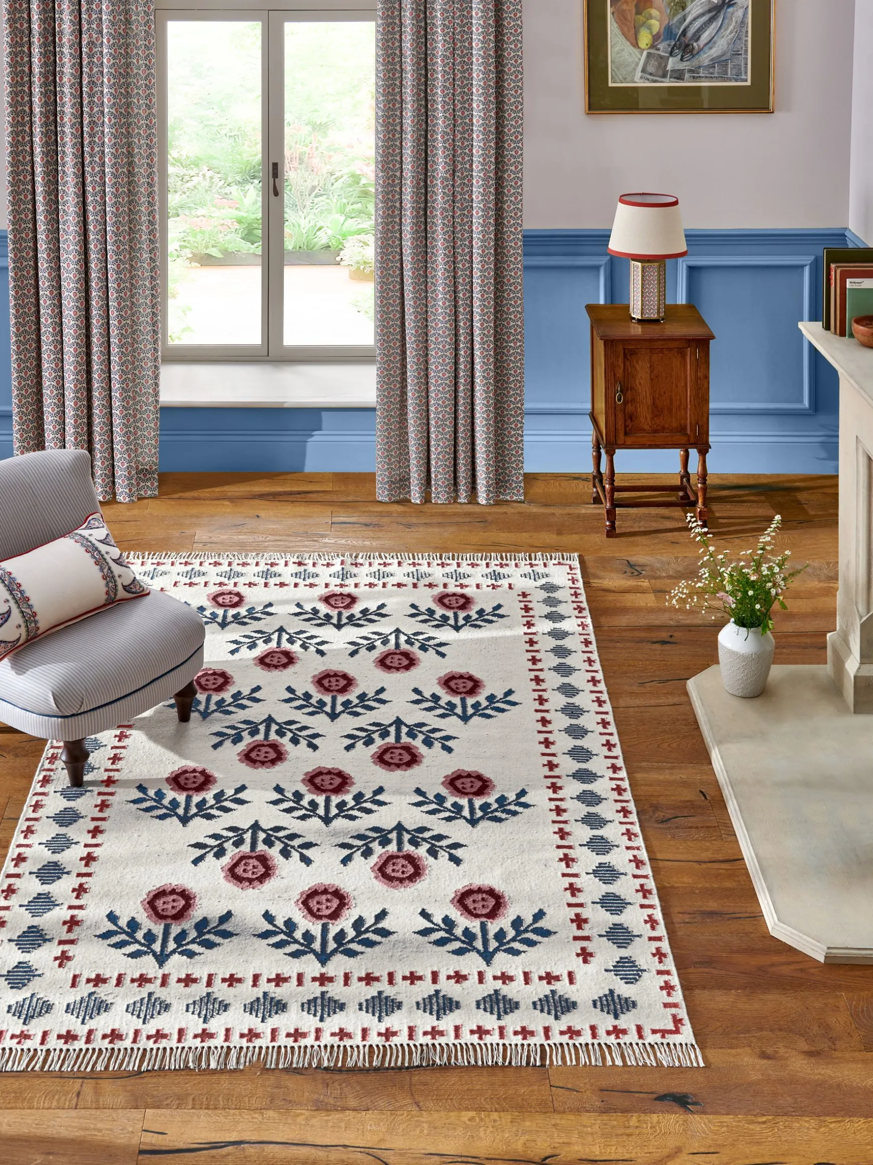 Multi Attingham Floral Wool Klim Rug