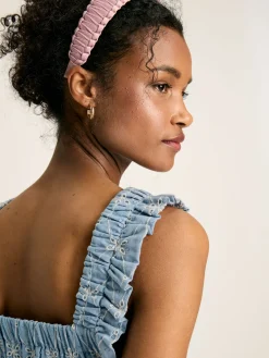 Nadia Blue Broderie Sun Dress